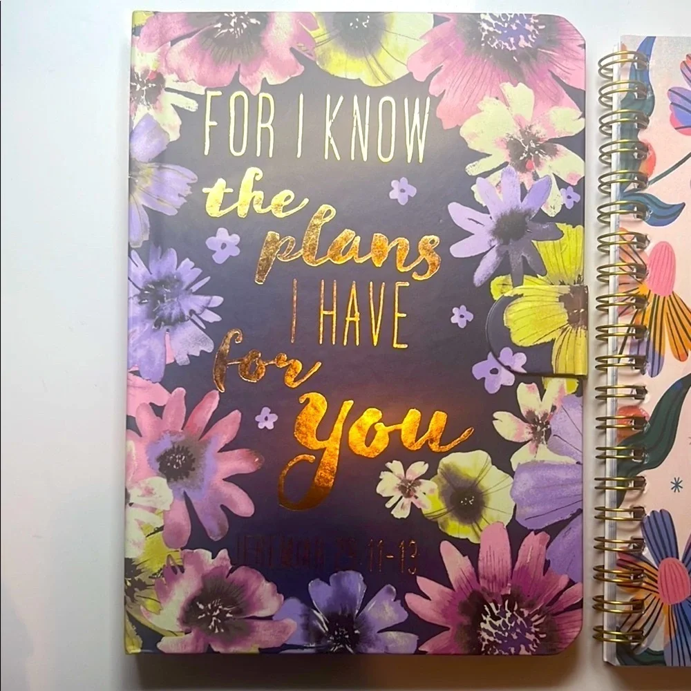 Floral and Inspirational Bible Verse Journals Set of 3